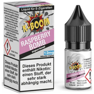 K-Boom Liquid Raspberry Bomb 10 ml 12 mg/ml