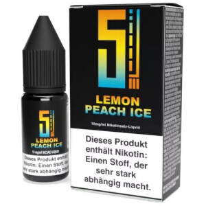 5EL Nikotinsalz Liquid Lemon Peach Ice 10 ml 10 mg/ml