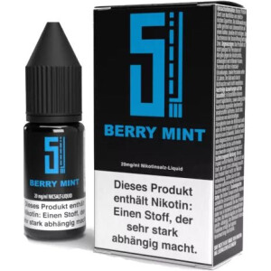 5EL Nikotinsalz Liquid Berry Mint 10 ml 20 mg/ml