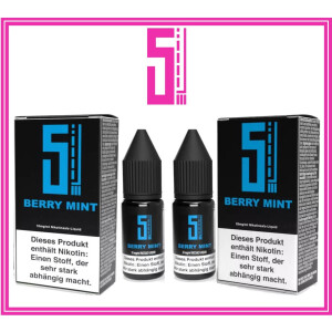 5EL Nikotinsalz Liquid Berry Mint 10 ml 20 mg/ml