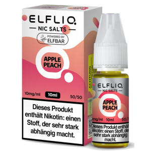 ELFLIQ Nikotinsalz Liquid Apple Peach 10 ml 10 mg/ml