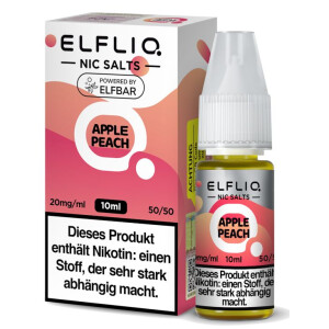 ELFLIQ Nikotinsalz Liquid Apple Peach 10 ml 20 mg/ ml