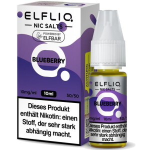ELFLIQ Nikotinsalz Liquid Blueberry 10 ml 10 mg/ml