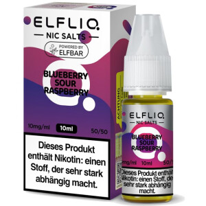 ELFLIQ Nikotinsalz Liquid Blueberry Sour Raspberry 10 ml...