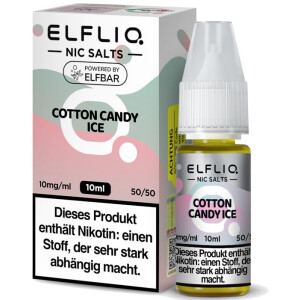 ELFLIQ Nikotinsalz Liquid Cotton Candy Ice 10 ml 10 mg/ml