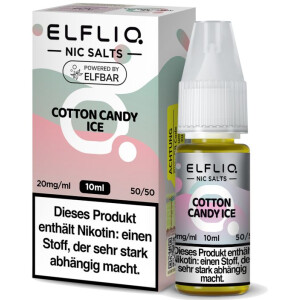 ELFLIQ Nikotinsalz Liquid Cotton Candy Ice 10 ml 20 mg/ ml