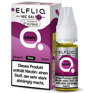 ELFLIQ Nikotinsalz Liquid Grape 10 ml 20 mg/ ml