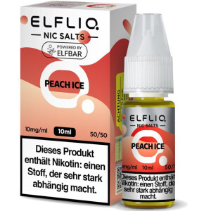 ELFLIQ Nikotinsalz Liquid Peach Ice 10 ml 10 mg/ml