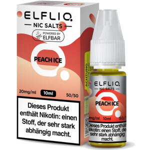 ELFLIQ Nikotinsalz Liquid Peach Ice 10 ml 20 mg/ ml