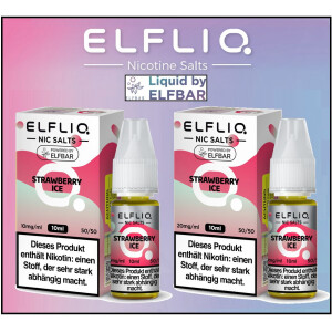 ELFLIQ Nikotinsalz Liquid Strawberry Ice 10 ml