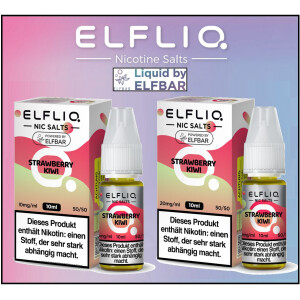 ELFLIQ Nikotinsalz Liquid Strawberry Kiwi 10 ml