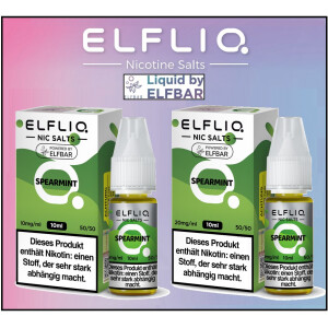 ELFLIQ Nikotinsalz Liquid Spearmint 10 ml