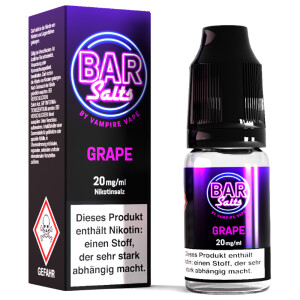 Vampire Vape Bar Salts Nikotinsalz Liquid Grape 10 ml 20...