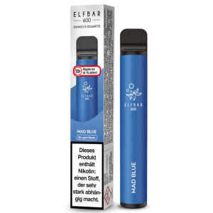 Elf Bar 600 Einweg E-Zigarette Mad Blue 20 mg/ml
