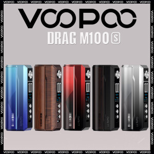 VooPoo Drag M100S 100 Watt Akkuträger silber-schwarz