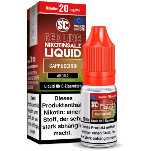 SC - Red Line - Cappuccino - Nikotinsalz Liquid 10 ml 20...