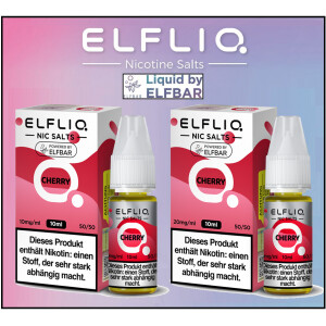 ELFLIQ Nikotinsalz Liquid Cherry 10 ml 10 mg/ml