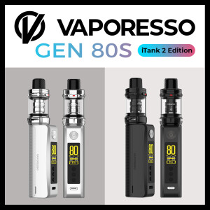 Vaporesso GEN 80S E-Zigaretten Set (iTank 2 Version) schwarz