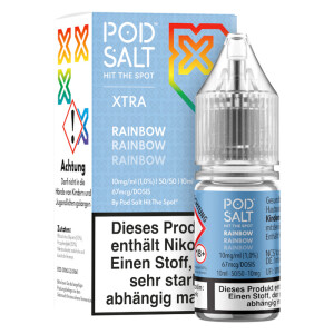 Pod Salt XTRA Nikotinsalz Liquid Rainbow 10 ml 10 mg/ml