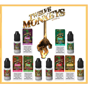 Twelve Monkeys Nikotinsalz Liquid Harambae 10 mg/ml