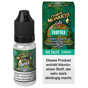 Twelve Monkeys Nikotinsalz Liquid Tropika 10 mg/ml