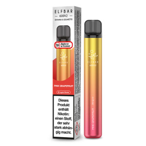 Elf Bar 600 V2 Einweg E-Zigarette Pink Grapefruit 20 mg/ml