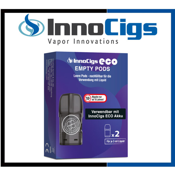InnoCigs Eco Pod mit 1,2 Ohm Head (2 Stück pro Packung)
