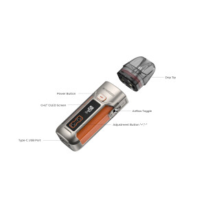 Vaporesso LUXE X Pro E-Zigaretten Set orange-silber