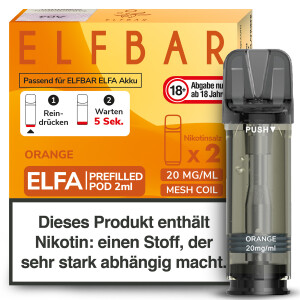 Elf Bar Elfa Prefilled Pod Orange (2 Stück pro Packung)