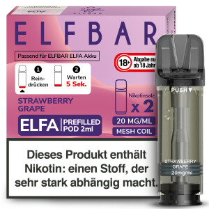Elf Bar Elfa Prefilled Pod Strawberry Grape (2 Stück...