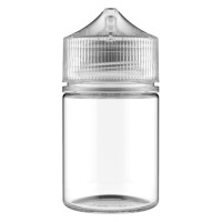 Flasche transparent + transparente Cap